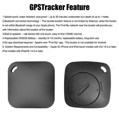 Bluetoot Tracker With Apple Find My GPS Locator Smart Anti Lost Alarm Tag Wireless Finder Dog Pets Child Bag Wallet Key