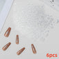 8Pcs Red Heart Nail Stickers 3D Bronzing Silver Gold Heart Shape Star & Moon Metal Totem Nail Slider Self-Adhesive DIY Nail Art*