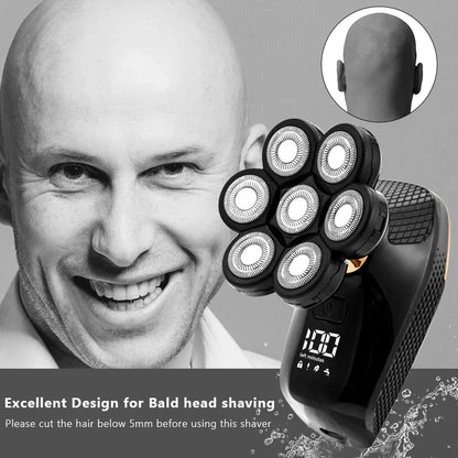 SMOOCUT Shaver For Men 7D Independently 7 Cutter Floating Head Waterproof Electric Razor Multifunction USB Charge Trimmer Men