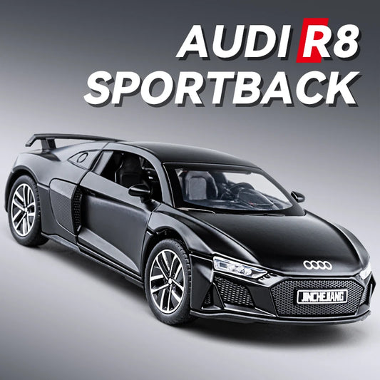 1:32 Audi R8 Supercar Alloy Model Car Toy Diecasts Metal Casting Sound and Light Car Toys For Children Vehicle