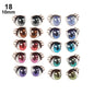 10Pairs Long Eyelashes Cute Love Cartoon Eyes Stickers Anime Figurine Doll Face Organ Paster Clay Decals DIY Doll Accessories