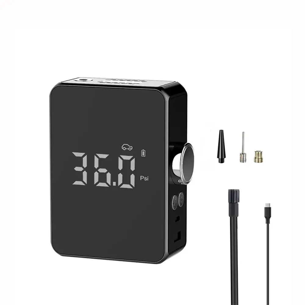 Inflatable Pump Portable Mini Handheld Wireless Charging Digital Display Car Bicycle Tire Electric Pump Air Pump Combination