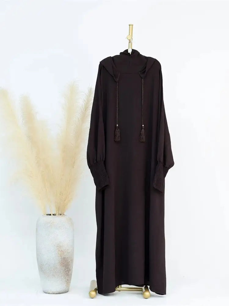 Ramadan Niqab Khimar Muslim Abaya Damen Dubai Turkey Islam Prayer Clothes Women Jilbab Modest Dress Kaftan Robe Femme Musulmane