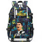 Ronaldo Print Student School Bag Children's Backpack Outdoor Travel Bag