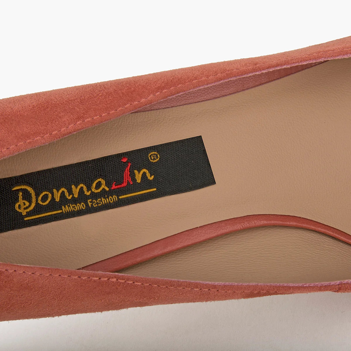 Donna-in Luxury Kid Suede Ladies Pumps Genuine Leather High Heels for Women Elegant Pointed Toe Stiletto Dress New Trendy Colors