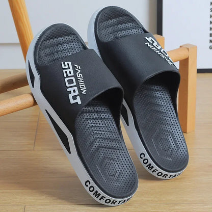 Summer Fashion Bathroom Non-slip Indoor and Family Sandals Men's and Women's Shoes Couple Slippers