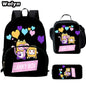 3Pcs Set LankyBox School Backpacks with Lunch Bag Pencil Case,Cartoon Large Capacity School Bags for Grade 1-4,Mochila for Pupil