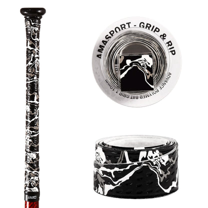 AMASPORT Anti-Slip Baseball Bat Grip Tapes Sweatband for Softball Bat Camouflage Stripes