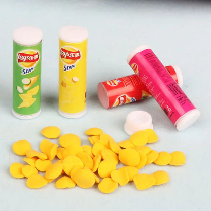 1/6 Miniatrue Dolls Food Mini Chocolate Cookies Boxs Potato Chips Model Toys Pretend Play for Bjd Dollhouse Scence Accessories