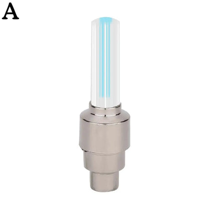 2Pcs Neon Bike Spoke Lights Bicycle LED Light Tire Valve Cap Flashlight Wheel Spoke Lightweight Car Motorcycle Accessories