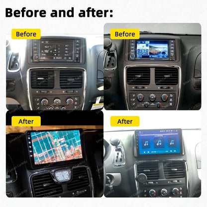 2 Din Android Car Radio for Chrysler Grand Voyager 5 for Dodge Grand Caravan 2011-2020 Screen GPS Multimedia Stereo Head Unit