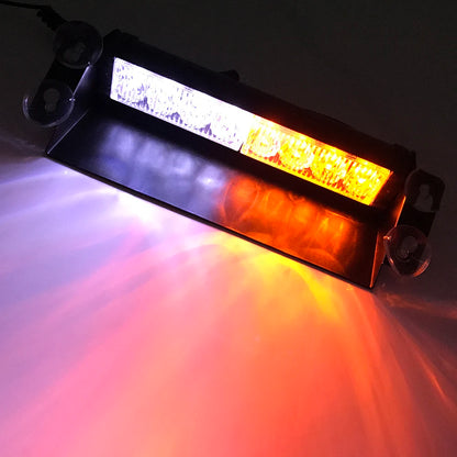 12V Car Flashing Warning Lights LED Police Strobe Lamps DRL Day Running Interior Windshield Suction Truck Automotive Accessories
