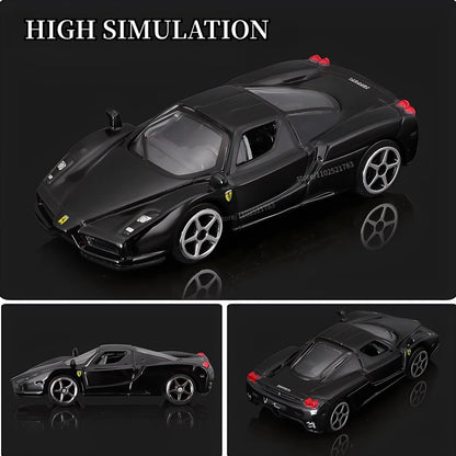 Bburago 1:64 Ferrari 488 Pista Replica Car Model Scale F40 F50 458 296 GTB Enzo Diecast Traffic Miniature Art Figure Kid Boy Toy