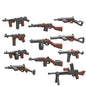 WW2 German Weapon Building Block 98K Two-color Gun US M1911 Soviet RPG Military Soldier Figure Accessories Rifle Pistol Toy C349