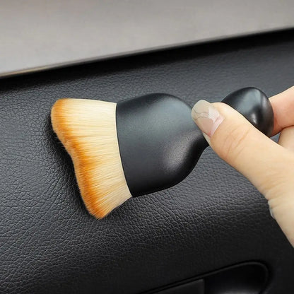 Car Detailing Brush Sweeping Soft Brush Ultra Soft Car Gap Dust Car Interior Cleaning Brush Curved Design Cleaning Tools