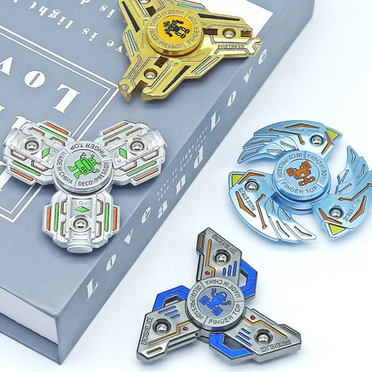 Colorful EDC Fidget Spinner Robot Mecha Transforming Hand Spinner ADHD Finger Spinners for Adult Stress Relief Fidget Toys