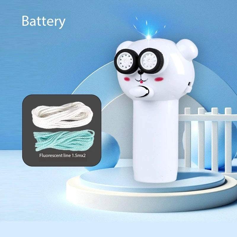 Pet Lasso Toy Night Light Rope Launcher Propulsion Cat Rope Launcher Handheld Electric Pet Toy cat toys interactive