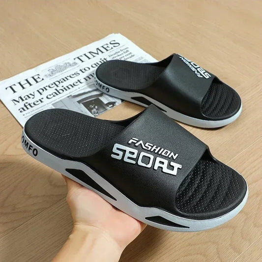 Summer Fashion Bathroom Non-slip Indoor and Family Sandals Men's and Women's Shoes Couple Slippers