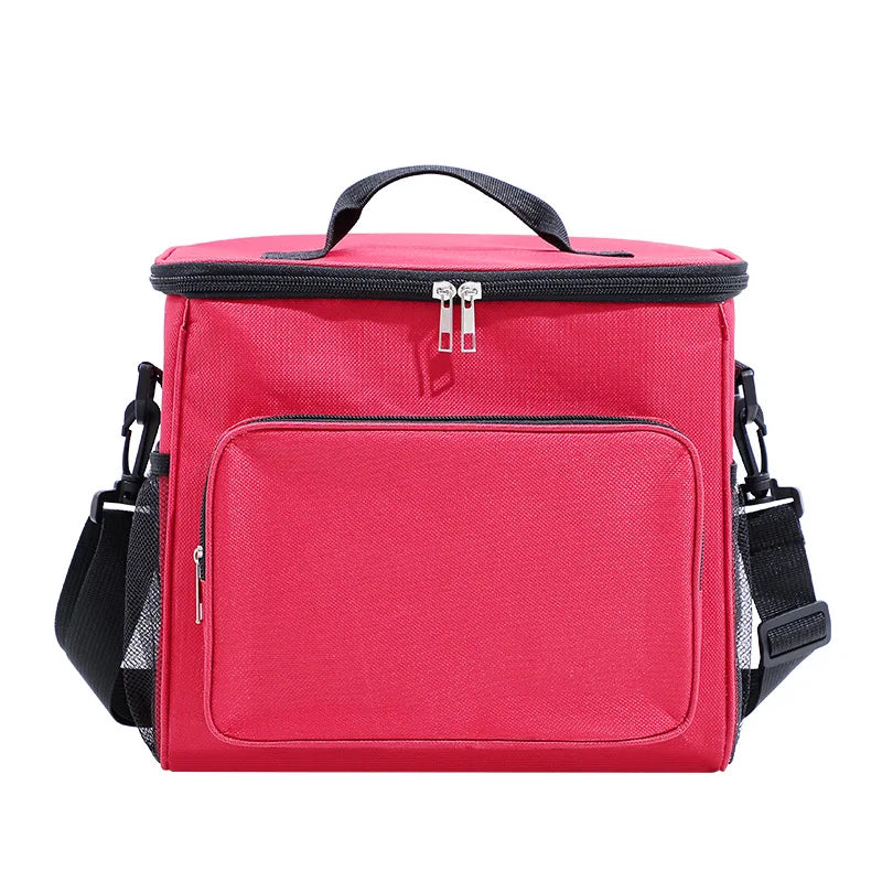 Outdoor Large Capacity Beer Cans Camping Cooler Thermal Bag Multi-pocket Picnic Insulated Lunch Bag With Strap