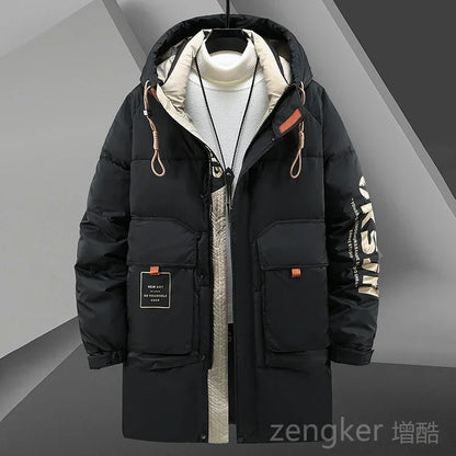 Big size men's Parkas clothing long loose casual trend man hooded plus size jacket winter jacket men 11XL 10XL coat men winter
