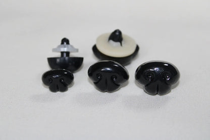 30pcs  15mm 18mm 20mm 22mm 25mm 30mm high quality  black plastic safety toy dog nose with hand press washer