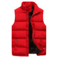 Men's Jacket Winter Warm Coats for Men Thickened Stand Collar Down Vest Oversized Jackets Puffer Vest Sleeveless Zipper Coat