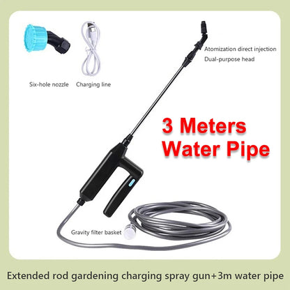 1L/2L Cordless Electric Garden Sprayer Watering Can 2000mA USB Rechargable Automatic Atomizer Plant Mister Spray Bottle