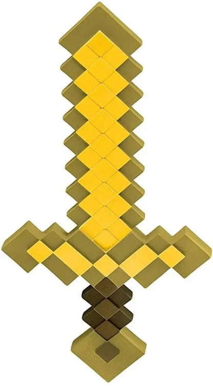 45cm Game Minecraft Design Blue Diamond Sword My World Plastic Toy Steve Sword Ax Kids Lovely Toys For Children Cosplay Gift
