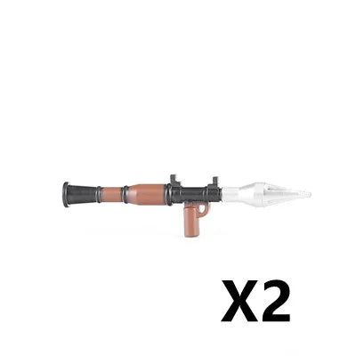 WW2 German Weapon Building Block 98K Two-color Gun US M1911 Soviet RPG Military Soldier Figure Accessories Rifle Pistol Toy C349