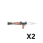 WW2 German Weapon Building Block 98K Two-color Gun US M1911 Soviet RPG Military Soldier Figure Accessories Rifle Pistol Toy C349