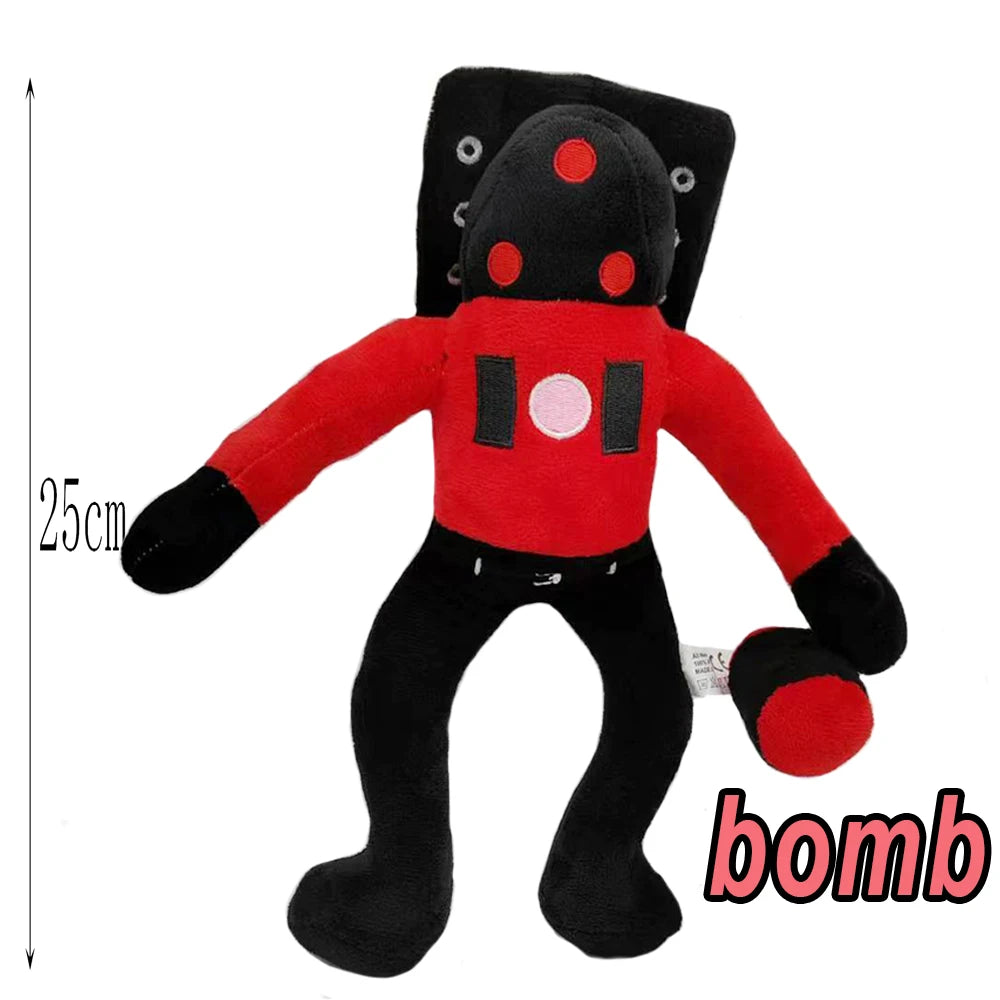 68style Skibidi Toilet Plush Stuffed Doll Toys Collectible Gifts for Kids Fans Adults Birthday Bosses Funny Anime Game F