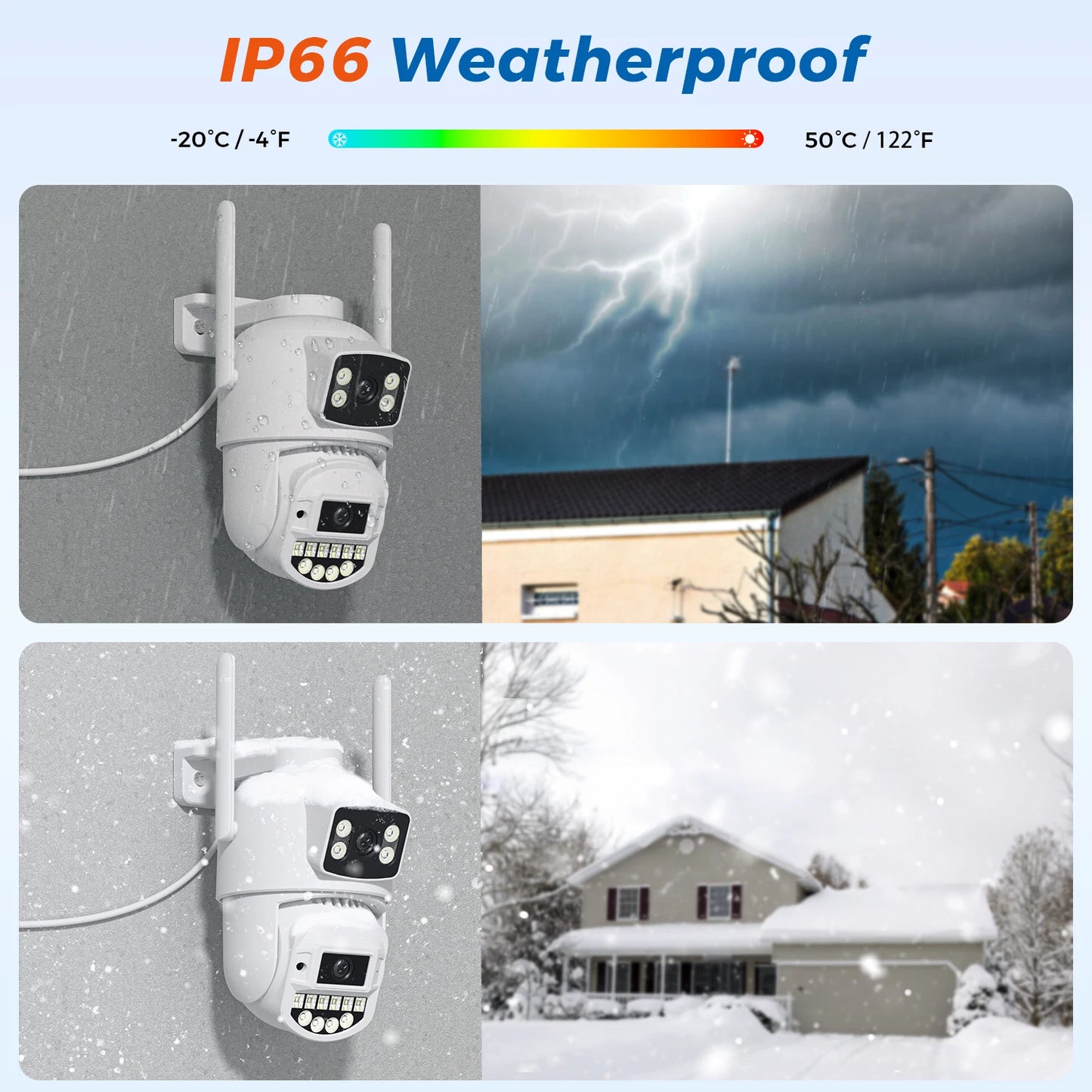 10MP PTZ Wifi IP Camera Dual Lens AI Human Detect ONVIF 5K 2.4G/5G WIFI Surveillance CCTV Cameras Security Protection O-Kam Pro