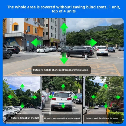 ANSVICAM 10K 20MP HD Four Screens WiFi IP Camera Wireless Outdoor PTZ Four Lens Human Auto Tracking Surveillance Cameras FFVideo