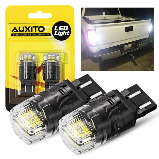 AUXITO 2X T20 7443 LED Bulb W21/5W 7440 W21W LED White Reverseing Light Car Parking Position Light DRL Daytime Running Lamp 12V