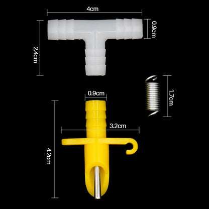 Rabbit Nipple Water Drinker. Automatic Water Feeder for Rodents Drinking Fountains Waterer, Animal Feeding Tools 5/10/15 Set