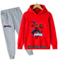 Spiderman Boys Sweater Set Spring and Autumn New Pullovers Children's Boys Big Children's All-match Two-Piece Suit