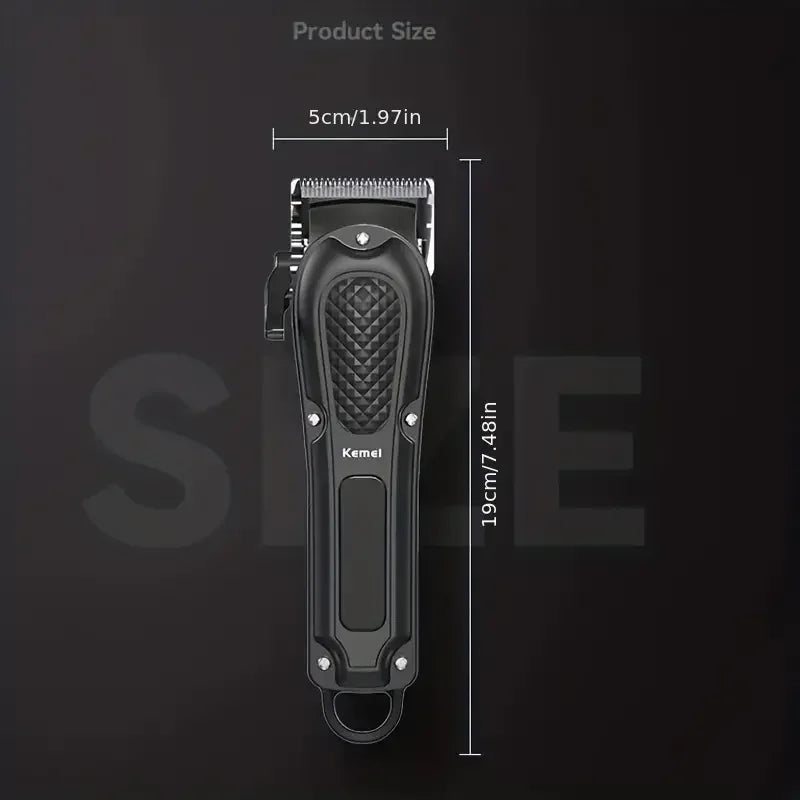Kemei KM-1071 Electric Hair Clipper UBS Rechargeable Cordless Beard Trimmer Men Powerful Electric Hair Clipper Trimming Tool