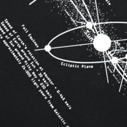 Funny Solar Systems Diagram Astronomy Lover Astronomer Space T Shirts Graphic Streetwear Short Sleeve Birthday Gifts T-shirt