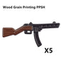 WW2 German Weapon Building Block 98K Two-color Gun US M1911 Soviet RPG Military Soldier Figure Accessories Rifle Pistol Toy C349