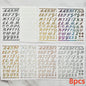 8Pcs Red Heart Nail Stickers 3D Bronzing Silver Gold Heart Shape Star & Moon Metal Totem Nail Slider Self-Adhesive DIY Nail Art*