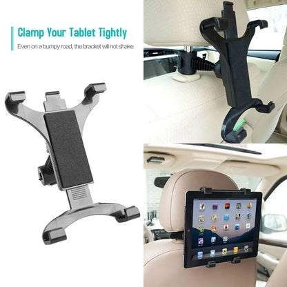 Tablet Car Holder Stand for Ipad 2/3/4 Air Pro Mini 7-11' Universal 360 Rotation Bracket Back Seat Car Mount Handrest