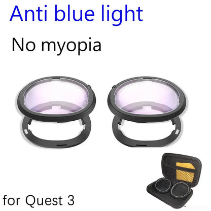 Magnetic Eyeglass Frame for Quest 3 Prescription Lenses Anti Blue Myopia Lens VR Glasses Optics Lens Replacement Accessories