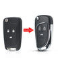 Dandkey Flip Remote Car Key Shell Case For Chevrolet Cruze Epica Lova Camaro Impala For Opel Astra J Corsa E Insignia Zafira C