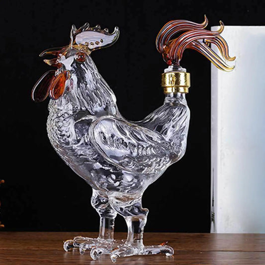 Liquor Decanters Transparent Glass Whisky Decanter for Home Holiday Gifts