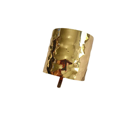 Bohemia Style Ponytail Buckle Simple Metal Copper Cast Concave and Convex Craft Hair Buckle Retro Clip Hair Fork Hair Style Clip