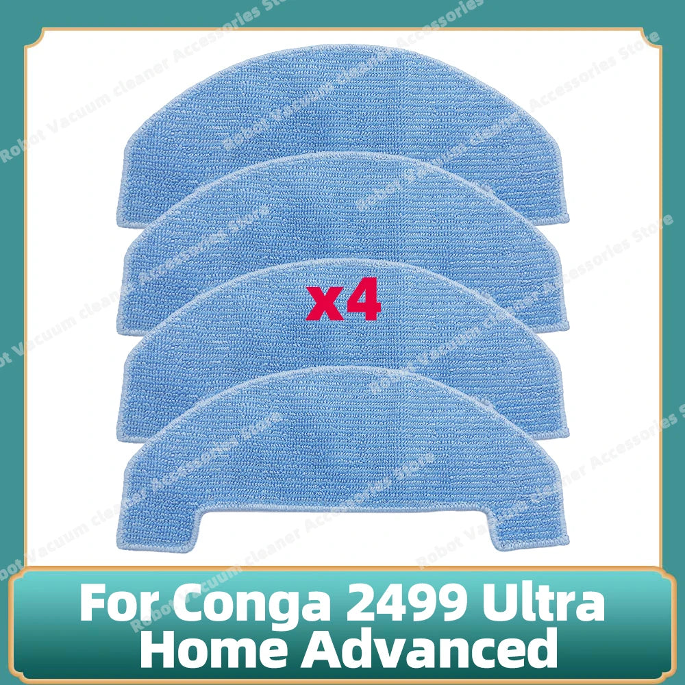 Fit For Conga 2499 Ultra Home Advanced Titanium / Atvel SmartGyro R80 Base Main Side Brush Filter Mop Cloth Dust Bag Parts