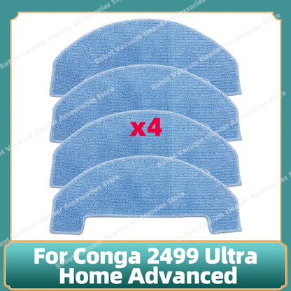 Fit For Conga 2499 Ultra Home Advanced Titanium / Atvel SmartGyro R80 Base Main Side Brush Filter Mop Cloth Dust Bag Parts