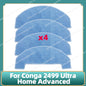 Fit For Conga 2499 Ultra Home Advanced Titanium / Atvel SmartGyro R80 Base Main Side Brush Filter Mop Cloth Dust Bag Parts