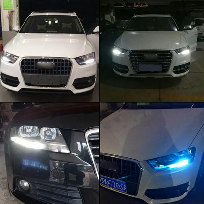 2pcs Xenon White P13W Canbus No Error LED Bulbs For Audi A4 B8 NonFL (2008-2012) Daytime Running Light DRL Lamp