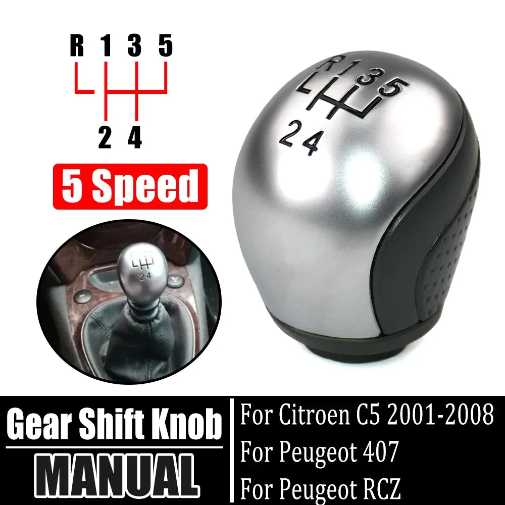 6 speed 5 Speed 2403X3 Gear Shift Only Knob For CITROEN C5 2001-2008 Shifter Handle car parts